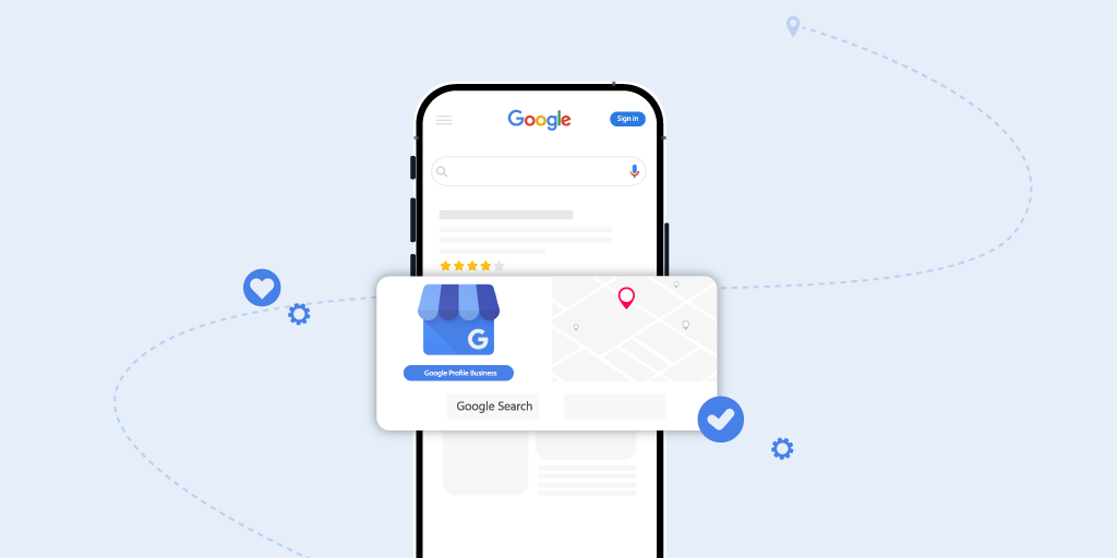 A smartphone showing an optimized Google Business Profile for a business in Nairobi